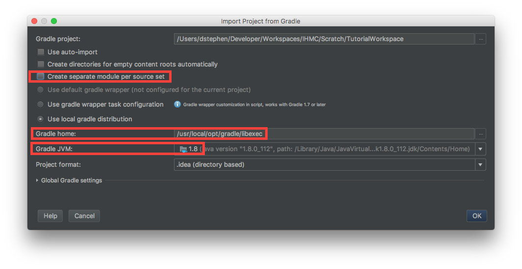 import build gradle project